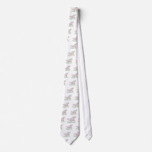 löpande vild rosa unicorn slips