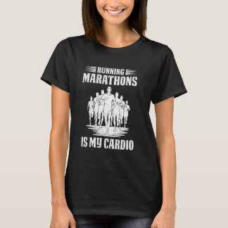 Löpare LÖPANDE MARATON ÄR MIN KONDITION Rolig löpn T Shirt