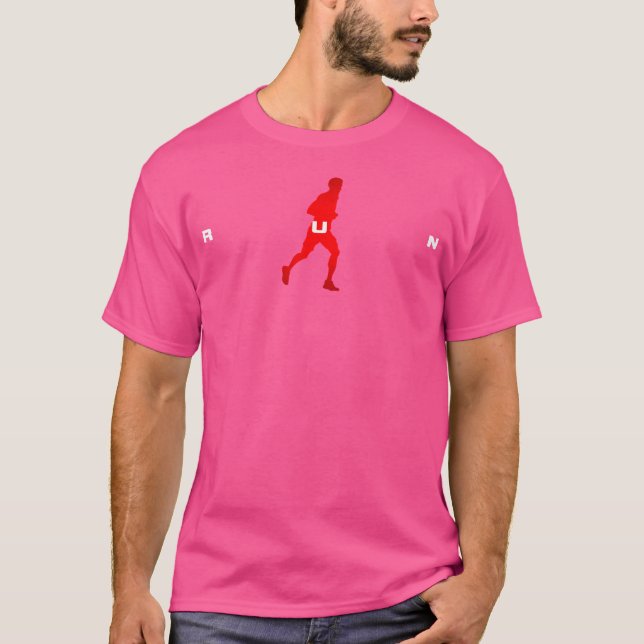 Löpare som springer t shirt (Framsida)