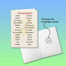 Löparens alfabet sportstema