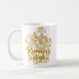 Löparens höga söta löparepresent kaffemugg