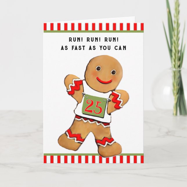 Löparens jul helgkort (Framsida)