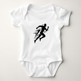 Löparsilhuett Atletisk Sportdesign T Shirt