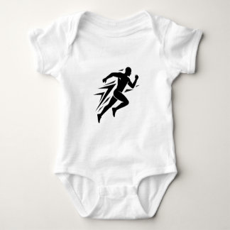 Löparsilhuett Atletisk Sportdesign T Shirt