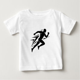 Löparsilhuett Atletisk Sportdesign T Shirt