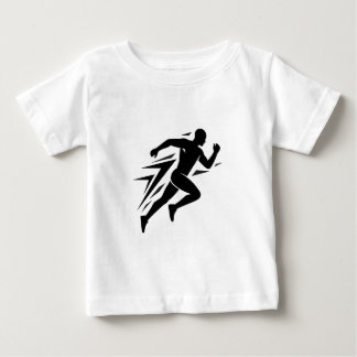 Löparsilhuett Atletisk Sportdesign T Shirt