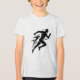 Löparsilhuett Atletisk Sportdesign T Shirt