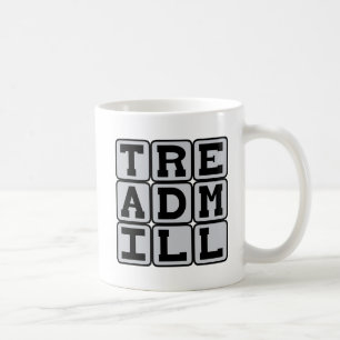 Löpband, träningsutrustning kaffemugg