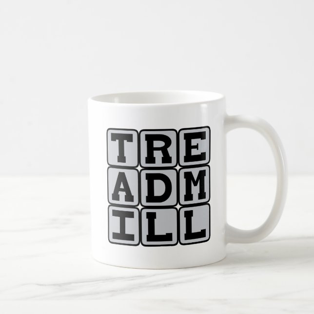 Löpband, träningsutrustning kaffemugg (Höger)