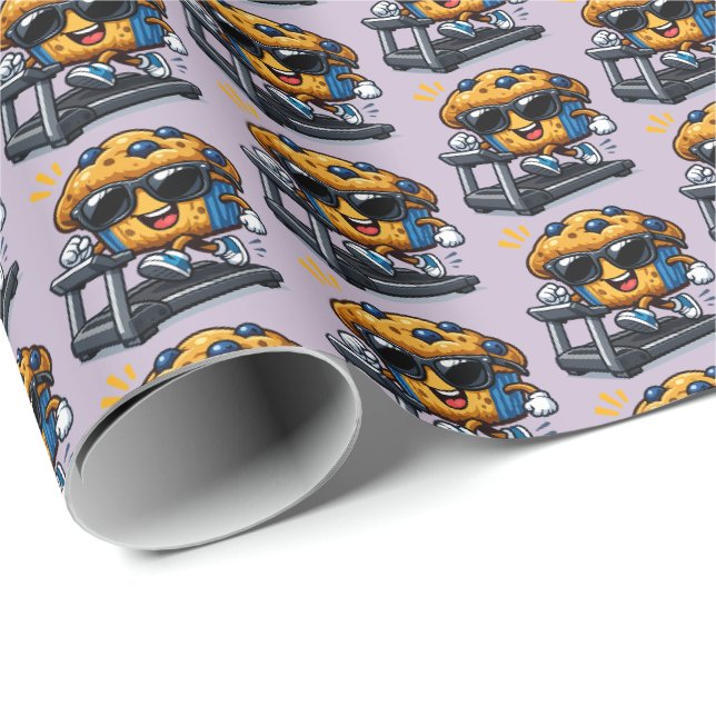 Löpbandsmuffin Presentpapper (Rullad Hörn)