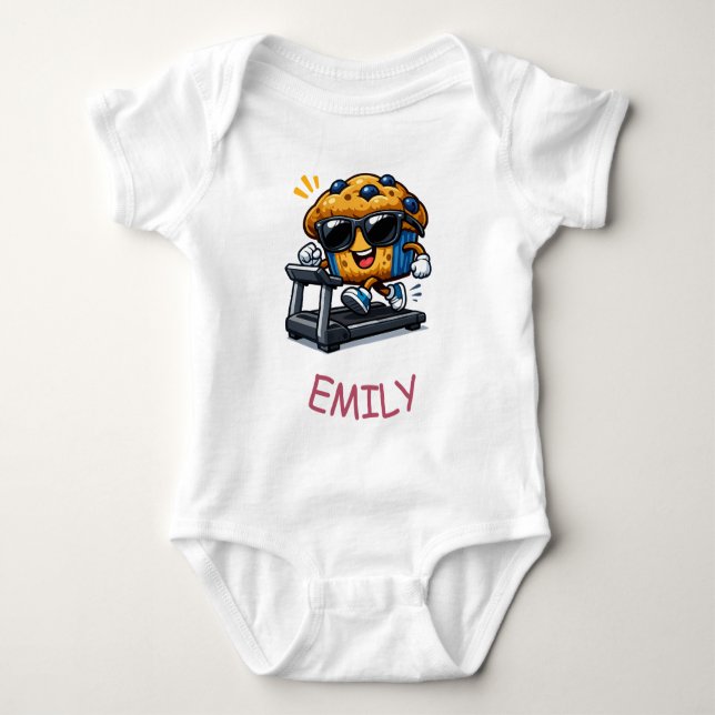 Löpbandsmuffin T Shirt (Framsida)