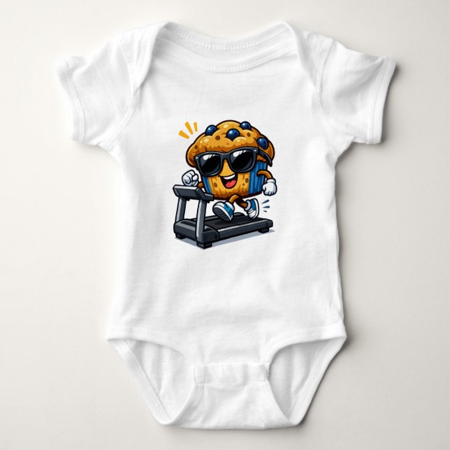 Löpbandsmuffin T Shirt (Framsida)