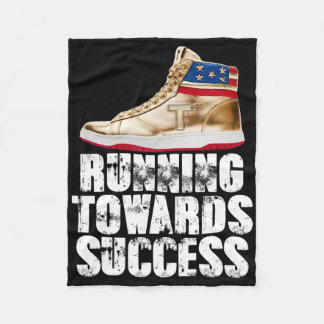 Löper Mot Framgång Trump Sneakers Republikan Fleecefilt