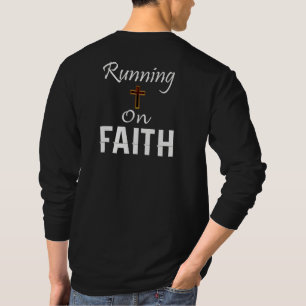 Löper på tro löpare t shirt
