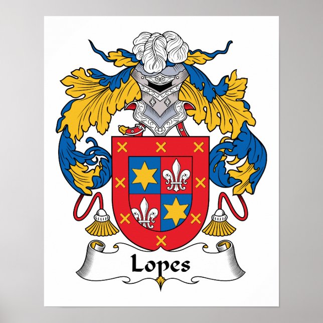 Lopes Family Crest Poster (Framsidan)