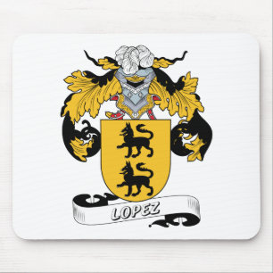 Lopez familjvapensköld musmatta