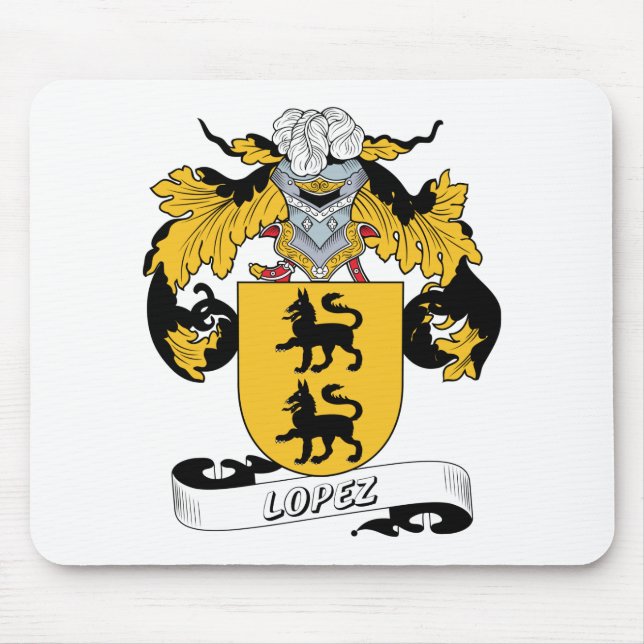 Lopez familjvapensköld musmatta (Framsidan)