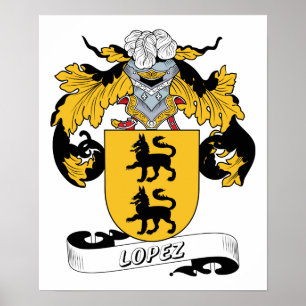 Lopez familjvapensköld poster