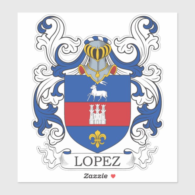 Lopez Family Crest Klistermärken (Ark)