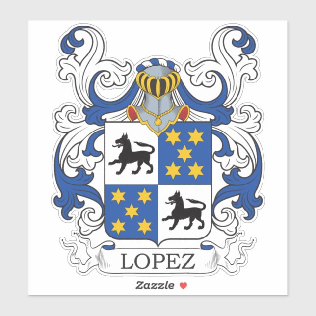 Lopez Family Crest Klistermärken (Ark)