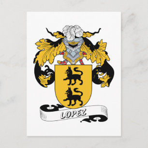 Lopez Family Crest Vykort