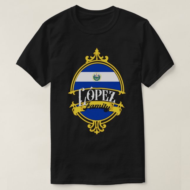 Lopez Family El Salvador T Shirt (Design framsida)