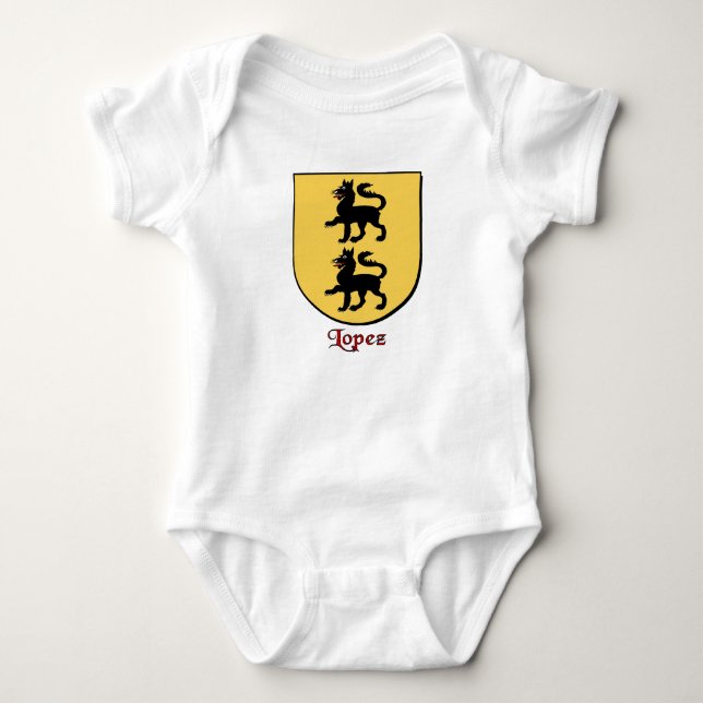 Lopez Family Shield Infant Creeper Tröja (Framsida)