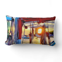 Lopez Island Sailing and Sunset Dekorativ kudde