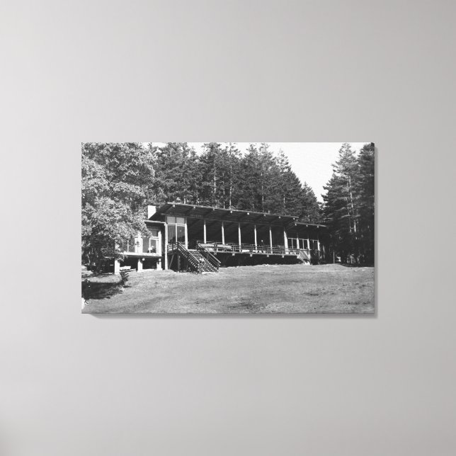 Lopez Island, WA - Lodge Hendersan Camps Canvastryck (Framsida)