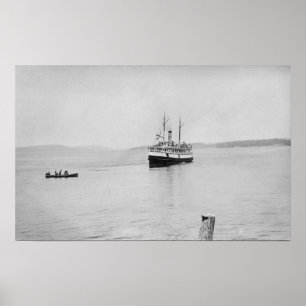 Lopez ö, WA - Rosalie färja San Juan Poster