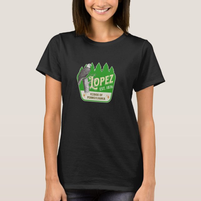 Lopez, PA Eagle 5 T Shirt (Framsida)