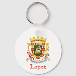 Lopez skyddar av Puerto Rico Nyckelring