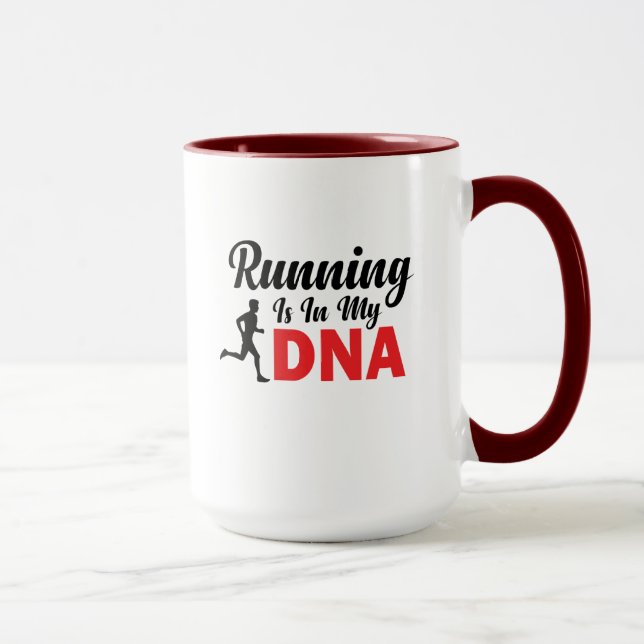 Löpning Är I Min DNA Mugg (Höger)