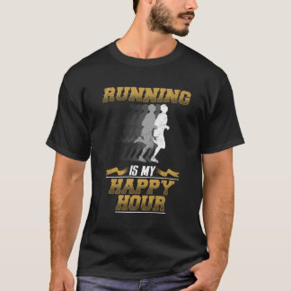 Löpning Är Min Lyckliga Timme Löpare T Shirt