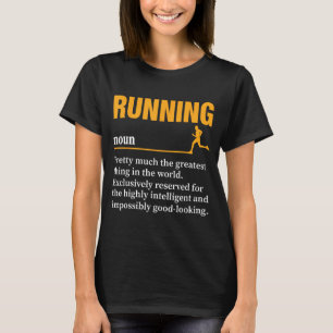 Löpning Definition Humor Maraton Rolig Idrottare R T Shirt