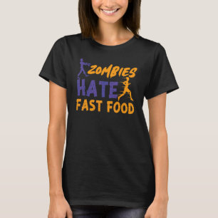 Löpning Löpare Halvmaraton Zombie Zombies Hatar F T Shirt