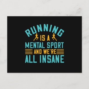 Löpning - Löpning är en mental sport Vykort