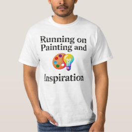 Löpning på målning och inspiration Motivation T Shirt