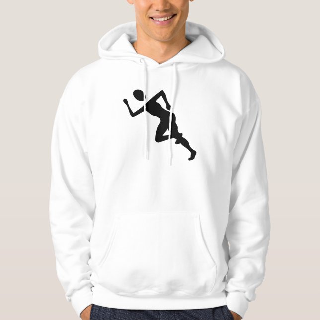Löpning - Svart Sweatshirt (Framsida)