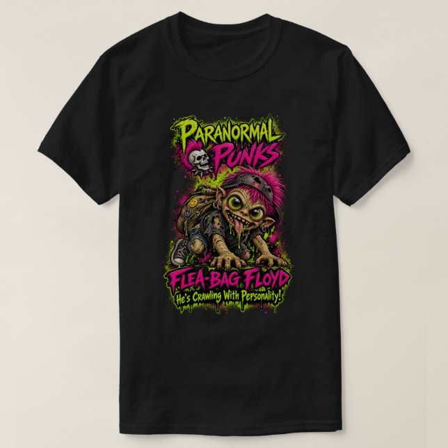 Loppis-Floyd — Paranormala Punks T Shirt (Design framsida)