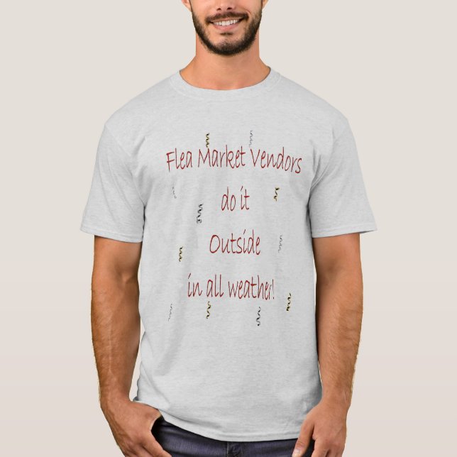 Loppmarknadförsäljare Tee (Framsida)