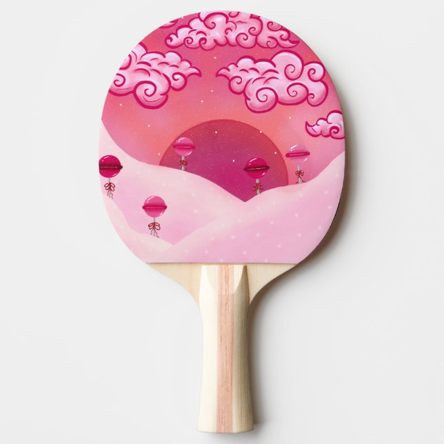 Loppor och söt moln pingisracket (Framsidan)