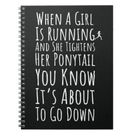 Löppresent För Flickor Till Henne Kvinnlig Löpare Anteckningsbok