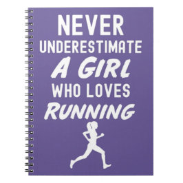 Löppresenter till flickor för barn löpning racing anteckningsbok