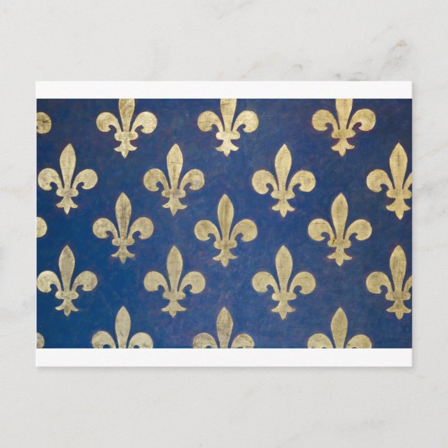 loppur-de-lis eller fleur-de-lys vykort (Framsida)