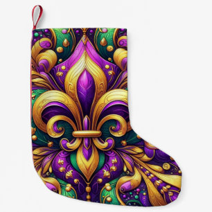loppur de lis mardi gras liten julstrumpa