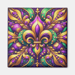 loppur de lis mardi gras magnet