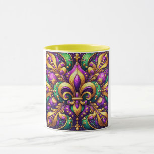loppur de lis mardi gras mugg