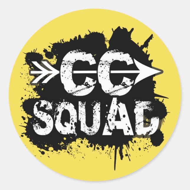 Löpsticker för terränglöpningsteam runt klistermärke (Framsida)