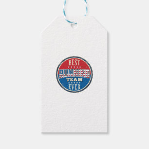 Löpteam Patriotisk Vintage Badge Design_1 Presentetikett